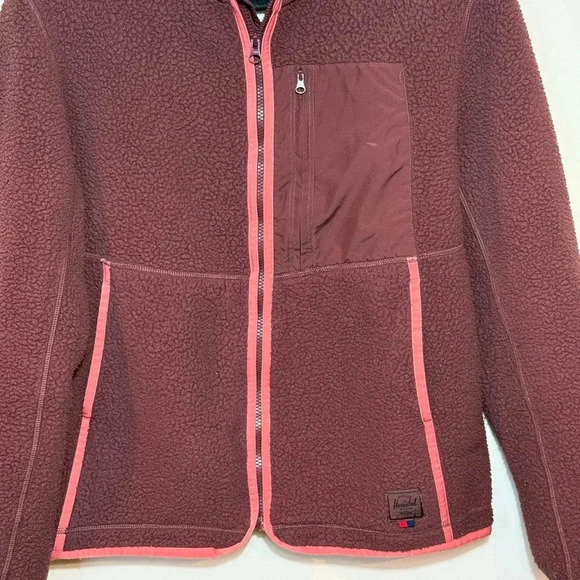 HERSCHEL Fleece Jacket Sherpa size medium - Picture 4 of 8